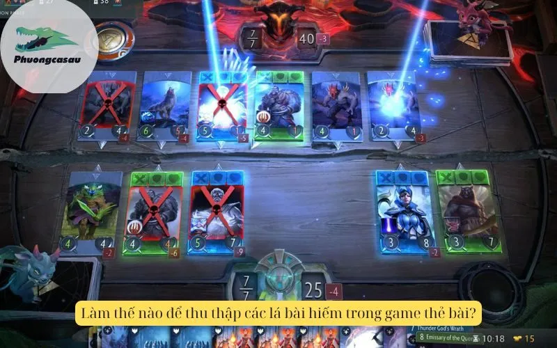 Làm thế nào để thu thập các lá bài hiếm trong game thẻ bài?