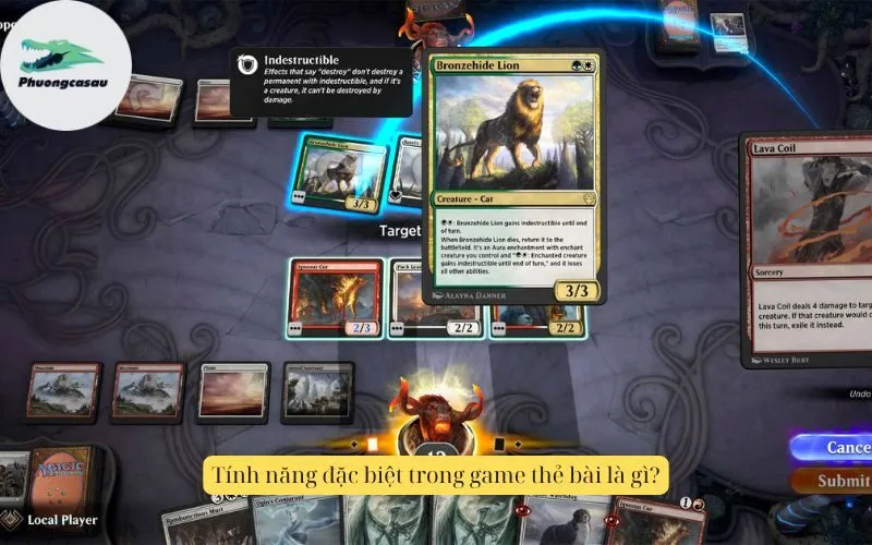 Tính năng đặc biệt trong game thẻ bài là gì?